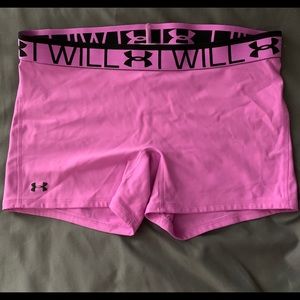 Purple Under Armour Short Compression Shorts